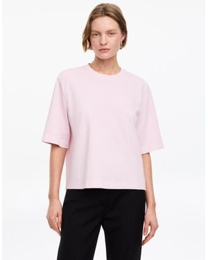 ARKET Signature Boxy T-Shirt - Pink