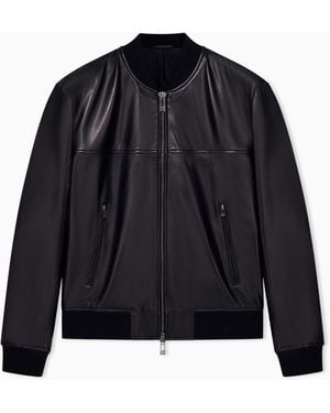 ARMANI EXCHANGE Regular Fit Blouson Jacket - Blue