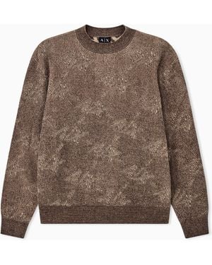 ARMANI EXCHANGE Regular Fit Pullover - Brown