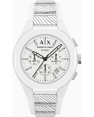 ARMANI EXCHANGE X Sync Chronograph Quartz Watch - White