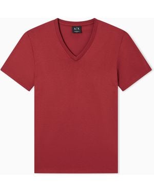 ARMANI EXCHANGE Slim-Fit T-Shirt Essential Pima Cotton Jersey - Red