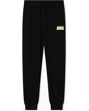 ARMANI EXCHANGE French Terrry Jogger Trousers - Black