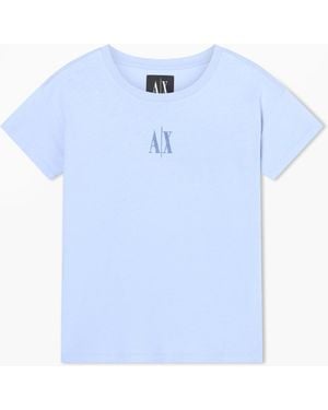ARMANI EXCHANGE Boyfriend Fit T-Shirt - Blue