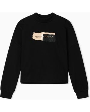 ARMANI EXCHANGE Crewneck Sweatshirt - Black