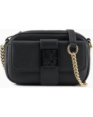 ARMANI EXCHANGE Mini Borsa A Tracolla Con Logo - Nero