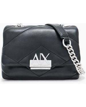 ARMANI EXCHANGE Mini Bag With Outer Coating And Padding - White