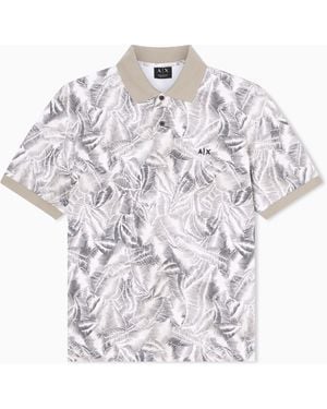 ARMANI EXCHANGE Classic Polo Shirt - White
