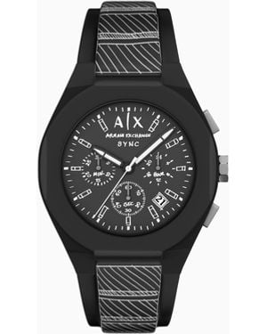 ARMANI EXCHANGE X Sync Quartz Chronograph Watch - Black