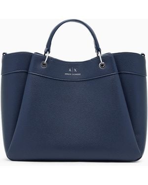 ARMANI EXCHANGE Borsa A Mano Grande Con Tracolla Degradè - Blu