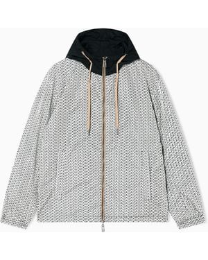 ARMANI EXCHANGE Ultralight Nylon Blouson With Iridescent Effect - Grey