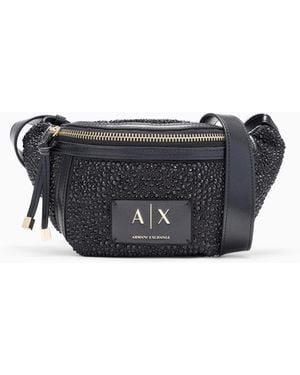 ARMANI EXCHANGE Mini Bag With Glass Outer Layer - Black