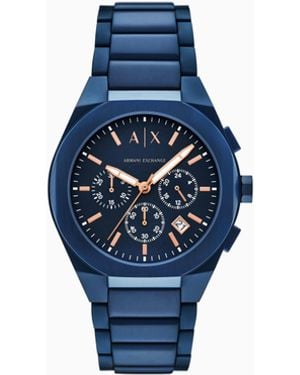 ARMANI EXCHANGE Sync Chronograph Stainless Steel Watch - Blue