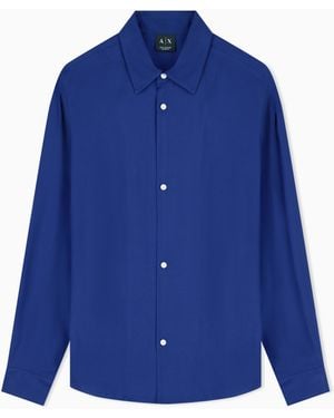 ARMANI EXCHANGE Oversized Shirt - Blue