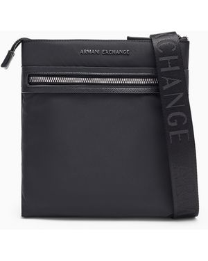 ARMANI EXCHANGE Flat Crossbody Bag - Black