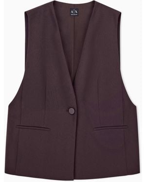 ARMANI EXCHANGE Oversized Waistcoat - Purple