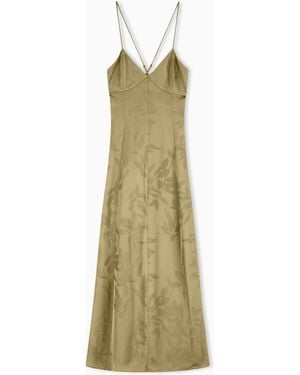 ARMANI EXCHANGE Long Dress With Draping - Green