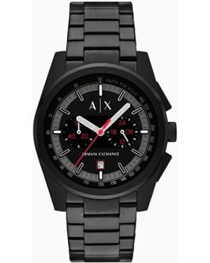 ARMANI EXCHANGE Reloj Con Cronógrafo De Acero Inoxidable - Negro