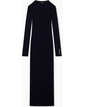 ARMANI EXCHANGE Slim Fit Dress Knitted - Blue