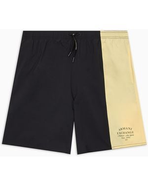 ARMANI EXCHANGE Costume Boxer A Fantasia - Bianco