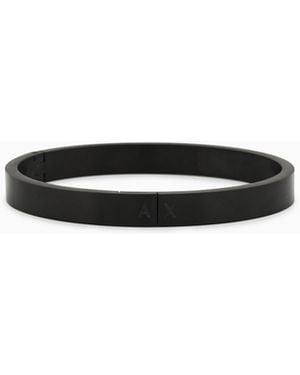 ARMANI EXCHANGE Stainless Steel Bangle Bracelet - Black