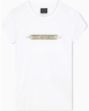 ARMANI EXCHANGE Slim Fit T-Shirt - White