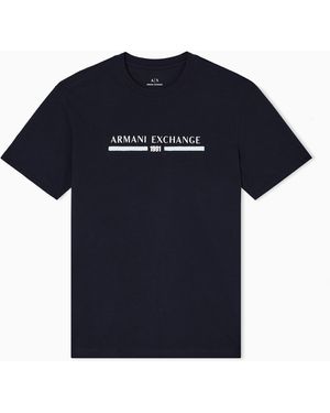 ARMANI EXCHANGE Regular Fit T-Shirts - Blue