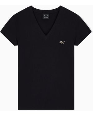 ARMANI EXCHANGE Slim Fit T-Shirt - Black