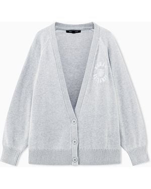 ARMANI EXCHANGE Regular Fit Cardigan - White