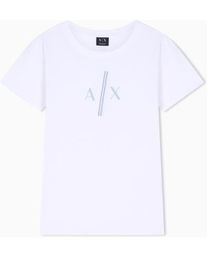 ARMANI EXCHANGE Relaxed Fit T-Shirt - White