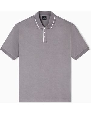 ARMANI EXCHANGE Poloshirt Im Regular Fit Aus Stretch-Jersey - Grau