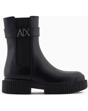 ARMANI EXCHANGE Booties - Black