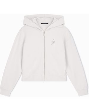 ARMANI EXCHANGE Sweatshirt With Regular Fit - White