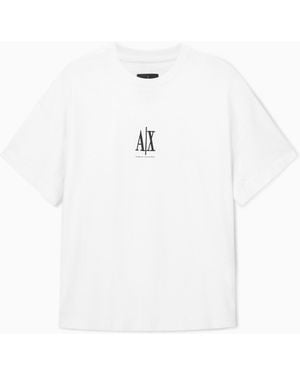 ARMANI EXCHANGE Boxy Fit T-Shirt - White