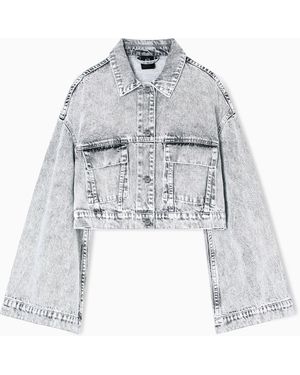 ARMANI EXCHANGE Cropped Jacket - White