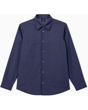 ARMANI EXCHANGE Regular Fit Shirt - Blue