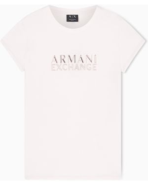 ARMANI EXCHANGE Slim Fit T-Shirt - White