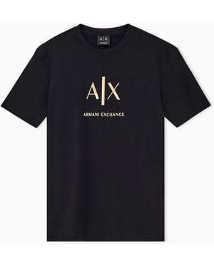 ARMANI EXCHANGE Slim Fit T-Shirt Cotton Jersey - Black
