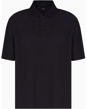 ARMANI EXCHANGE Regular Fit Pique Polo - Black