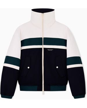 ARMANI EXCHANGE Regular Fit Blouson Jacket - Blue