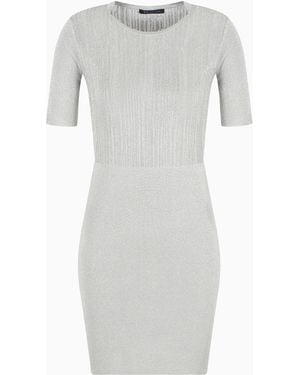 ARMANI EXCHANGE Knitted Sheath Dress - Grey