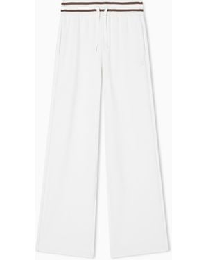 ARMANI EXCHANGE Jogger Trousers With Contrasting Trims - White