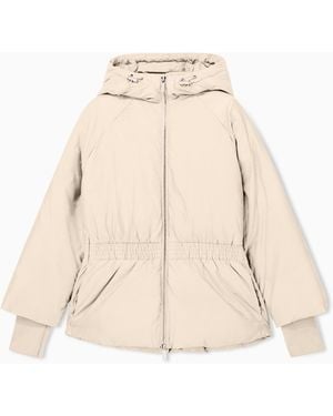 ARMANI EXCHANGE Cazadora Acolchada De Nailon Reciclado Jacquard Con Capucha - Neutro