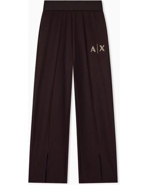ARMANI EXCHANGE Regular Fit Trousers - Purple