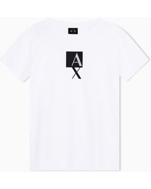 ARMANI EXCHANGE Regular Fit T-Shirt - White