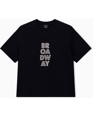 ARMANI EXCHANGE Oversized T-Shirt - Black