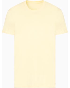 ARMANI EXCHANGE T-Shirt Slim Fit Passform Aus Pima-Baumwolle - Gelb