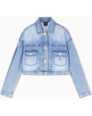 ARMANI EXCHANGE Light Denim Jacket - Blue