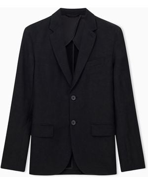ARMANI EXCHANGE Two-Button Jacket - Black