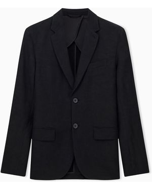 ARMANI EXCHANGE Two-Button Jacket - Black