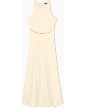ARMANI EXCHANGE Flowing Midi Dress - Yellow